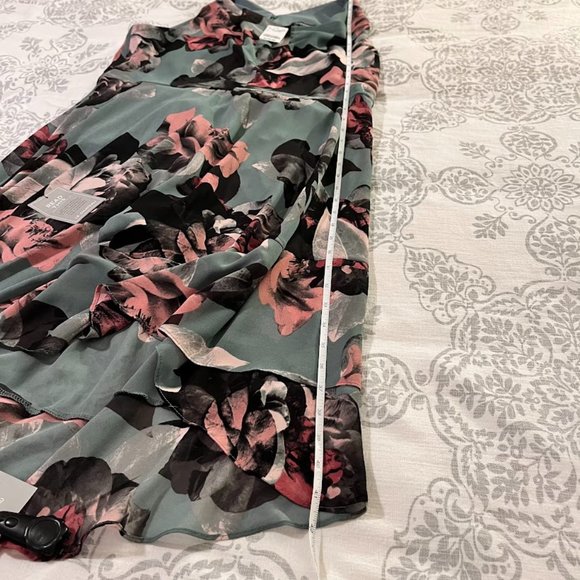 NWT Le Chateau Asymmetrical High-Low Cowl Neck Dress - Picture 14 of 15